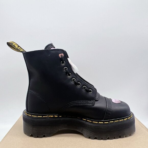Dr. Martens Sinclair Boots Heart Quad Platform Women's US 7 Zipper Pink Purple - Picture 9 of 13